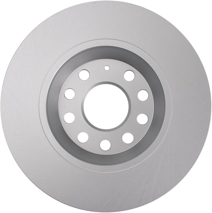 TRQ Rear Brake Rotor Set G Coated Vented Compatible with 2006-2015 Audi A3 A3 Quattro Q3 Q3 Quattro 2005-2018 Volkswagen CC Eos GTI Jetta Passat Rabbit R32 Tiguan Tiguan Limited