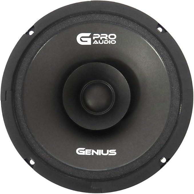 Genius Audio MHLA8 8" Midhigh Drivers - 1400W - 700 WMAX - 1.5" Vc Car Audio Midhigh Speaker - 4 Ohm, Ferrite Magnet