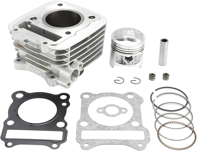 57mm 125cc Cylinder Piston Top End Kit For Suzuki DR-Z125 2003-2019 For Suzuki DR-Z125L 2003-2022 11210-44A11-0F0 12140-01410 - Top End Rebuild Kit 125cc 4 Stroke Air Cooled