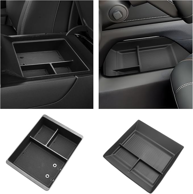 Ruiya 2025 2026 Armada Console Organizer for 2026 Nissan Armada Accessories Armrest & Lower Console Organizer Compatible with 2025 2026 Nissan Armada SV/SL/Platinum/Pro-4X/Platinum Reserve-2Packs