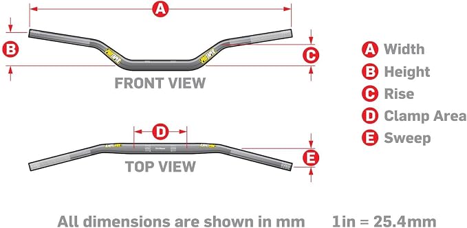 Pro Taper SE Series 7/8" Standard Handlebars - Honda Mini/Jet Black