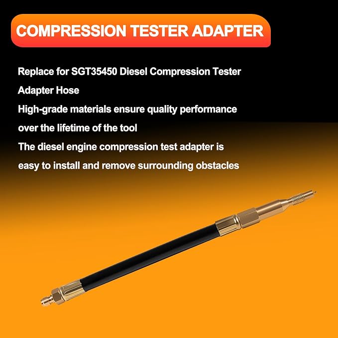 YMT Replace for SGT35450 Diesel Compression Tester Adapter Hose Fits for Ford Power Stroke V8 Engines 6.7L 2011-2022