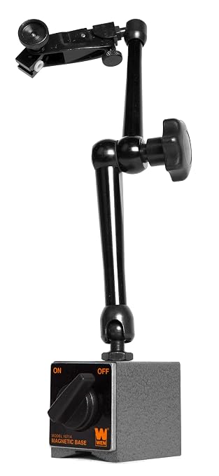 WEN Magnetic Base for Dial Indicators, Three Segment, Industrial Strength with Quick Release (10714)