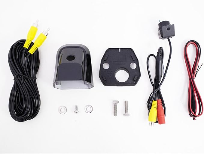 Exterior Accessories - Rear View Reversing Backup Camera W/Housing + Camera + Cables Harness Kit Compatible with Mercedes Benz G Class W463 Models - Black 3 in 1