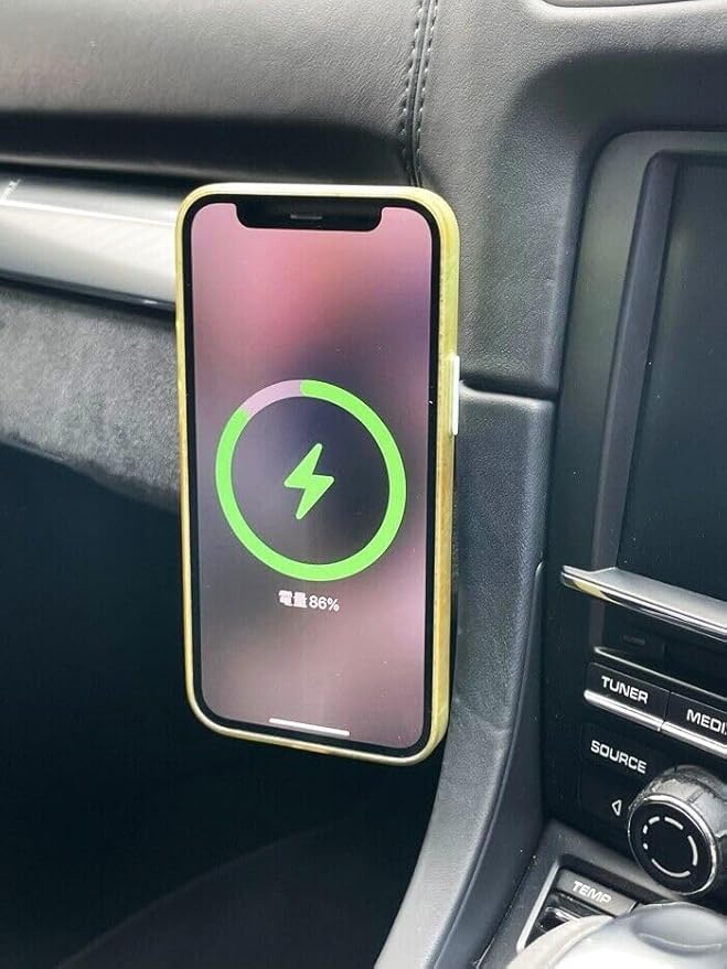 Phone Mount Charger for Porsche 991/981 / 718 911 Cayman Boxster LHD