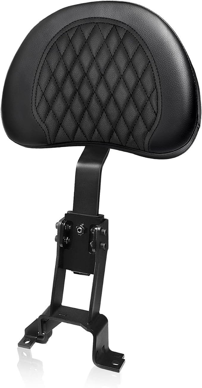 Plug-In Driver Rider Backrest for Indian Adjustable Motorcycle Front Back Rest Pad Mounting Kit Fit Chief Chieftain Roadmaster Springfield 2014-2025 (Not for Indian Chieftain PowerPlus)
