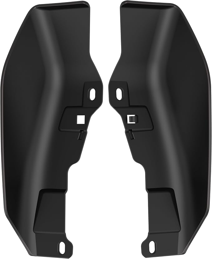 Color - Matched Mid Frame Air Deflectors Heat Shield, Perfectly Fit for Harley Touring Models 2009-2026 Black Jack Metallic