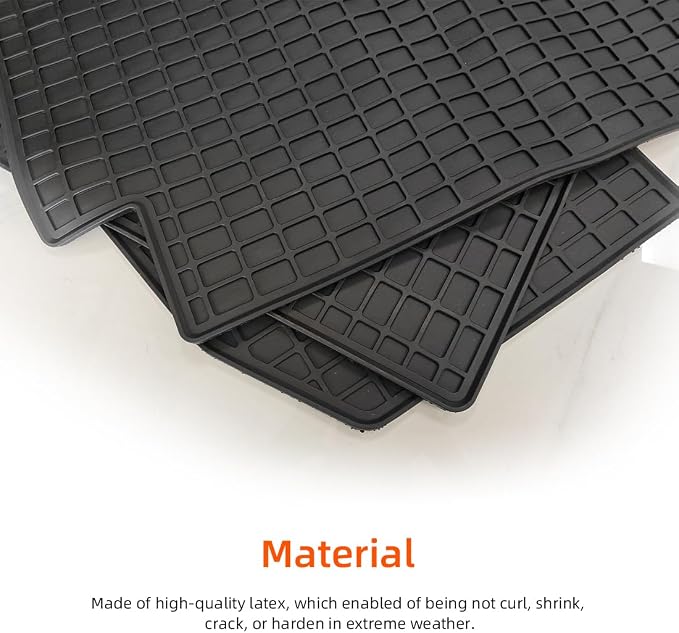 FV 3-Piece Custom Fit Floor Mats fits for Freightliner Cascadia (2018–2026) All-Weather Heavy Duty Cargo Liners Non-Slip TPE Rubber Semi Truck Accessories, Black