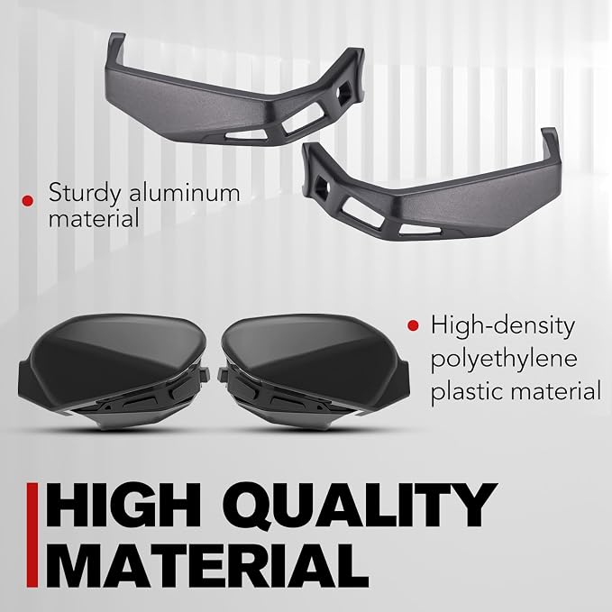 A & UTV PRO Aluminum Handguards & Wind Deflectors Kit for Can-Am Ryker 600 900 Sport Rally Edition All Models, Hand Guard Handlebar Air Deflector Accessories, Replace #219400998, 219400894, 4PCS
