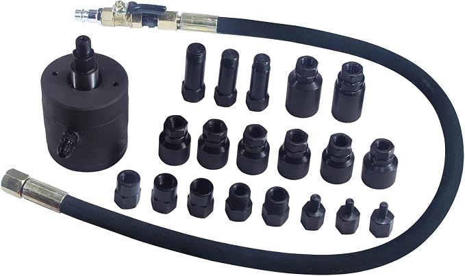 Upgrade Diesel Common Rail Injector Pneumatic Extractor Puller Removal Tool Set 21pcs Diesel Injector Extractor Tool Kit