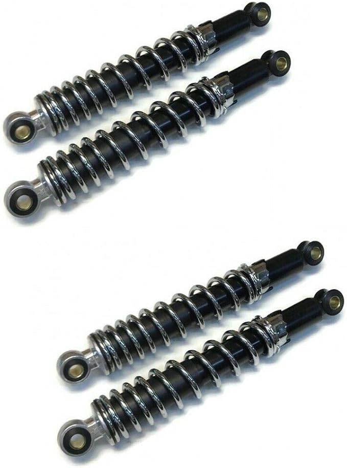 4 Adjustable Shocks 12" Length 10mm ID - Minibike Mini Bike Go Kart Cart Go-Cart