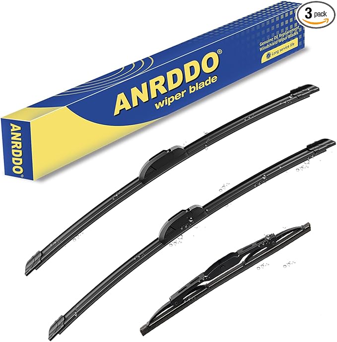 3 wipers Replacement for Chevrolet Suburban Cadillac Escalade Tahoe 2015-2020/GMC Yukon Chrysler Pacifica, Windshield Wiper Blades Original Equipment Replacement - 22"+22"+13" (Set of 3) U&J HOOK