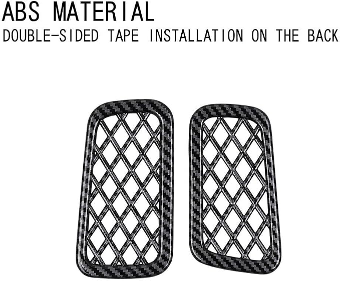 2Pcs Dashboard Upper Left and Right Air Vent Outlet Cover Compatible with Toyota Grand Highlander 2024 2025 2026 Fit for 2024-2026 Grand Highlander ABS Accessories(Carbon Fiber)