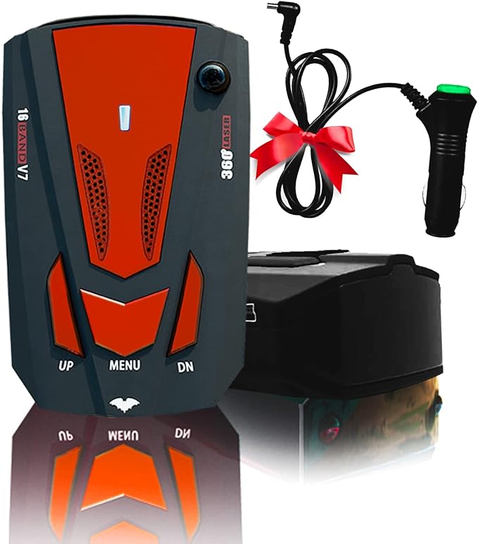 New Laser/Radar-Detectors Driving Aids for Cars - Long Range Detection, Mute Memory, Led Display, City/Highway Mode Detectors, Ideal Gifts for Cars (Red)