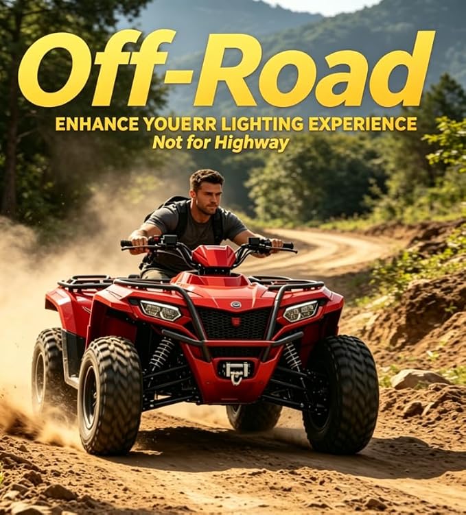 Termitor H7 Light Plug & Play for ATV UTV Off Road, Pack of 2