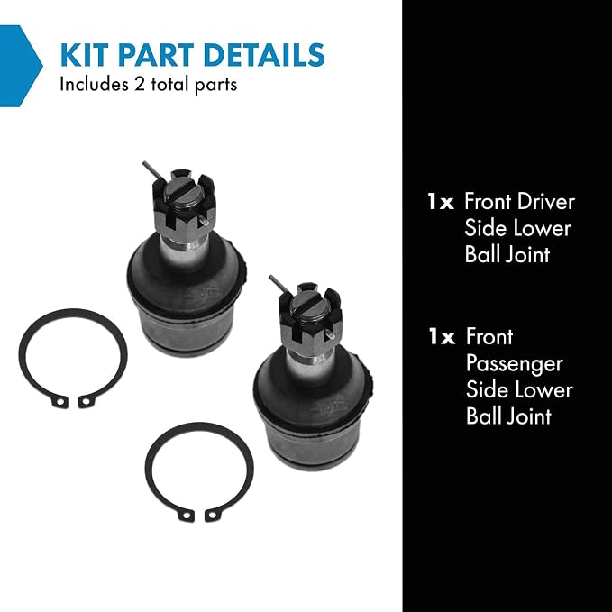 TRQ Front Lower Ball Joint Set Compatible with 1987-1997 Ford F-250 F-350