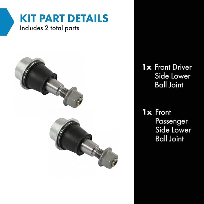 TRQ Front Lower Ball Joint Set Compatible with 2015-2016 Cadillac Escalade Escalade ESV 2014-2017 Chevrolet Silverado 1500 Suburban Tahoe GMC Sierra 1500 Yukon Yukon XL