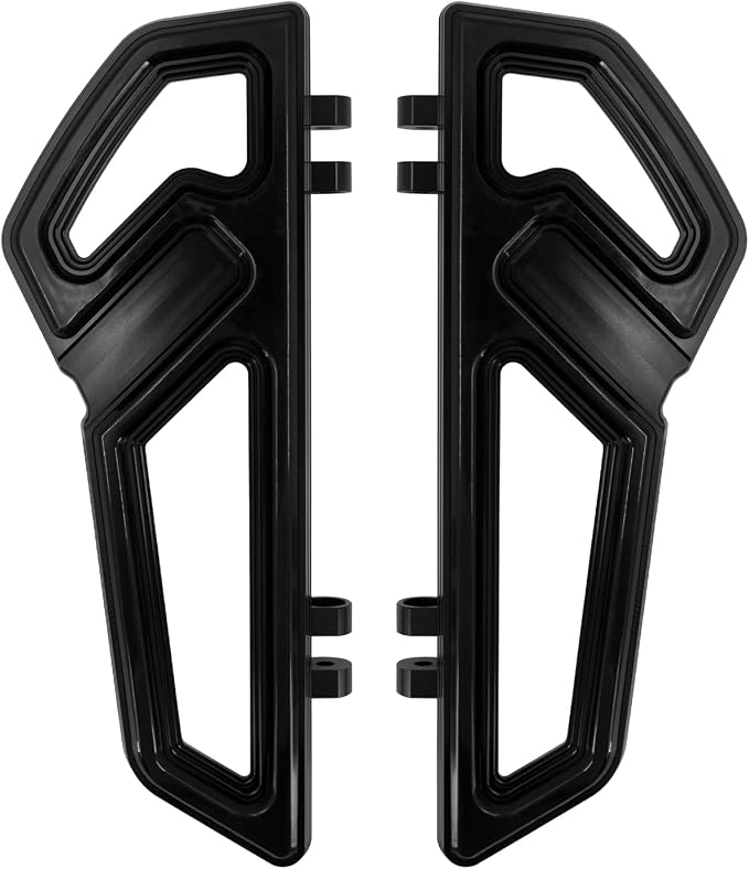 Motorcycle Driver Floorboards Rider Front Footboards Pedal Foot Peg Fit For Harley Touring Road King Road Glide Electra Glide Street Glide Softail Dyna 1986-2025 Full black