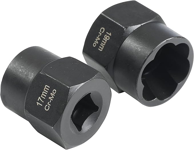 Twist Socket Set (11 Piece) Includes 1/2” Inch Lug Nut Remover With a 10mm, 11mm, 12mm, 13mm, 14mm, 15mm, 16mm, 17mm Socket Sizes Professional-Grade Lug Nut Extractor or Wheel Lock Removal