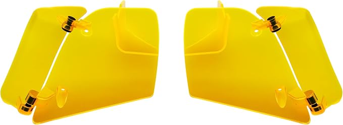 Side Wings Wind Air Deflector Fairing Fit for Harley 2024-2026 CVO Road Glide ST FLTRXSTSE 2024-2026 Road Glide FLTRX 2023-2025 CVO Road Glide FLTRXSE (Yellow)