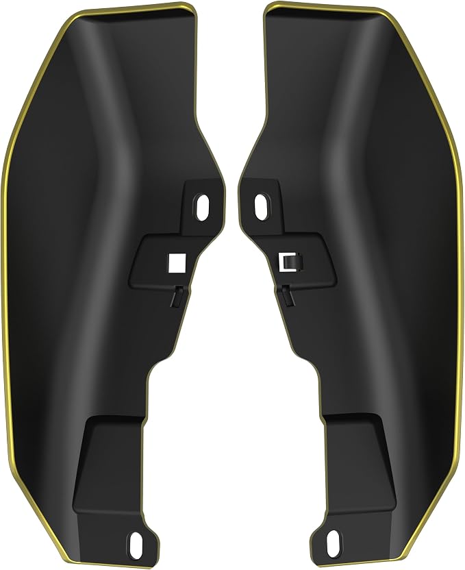 Color - Matched Mid Frame Air Deflectors Heat Shield, Perfectly Fit for Harley Touring Models 2009-2026 Eegle Eye Yellow