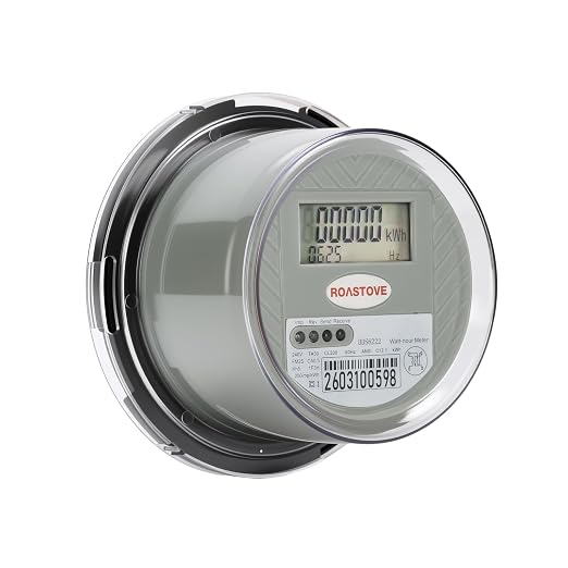 240V Digital Electric Meter, 2 Wire KWH Watt Meter for RV & Home, LCD Energy Usage Monitor, 0.5 Accuracy, Easy-to-Read Power Consumption Meter