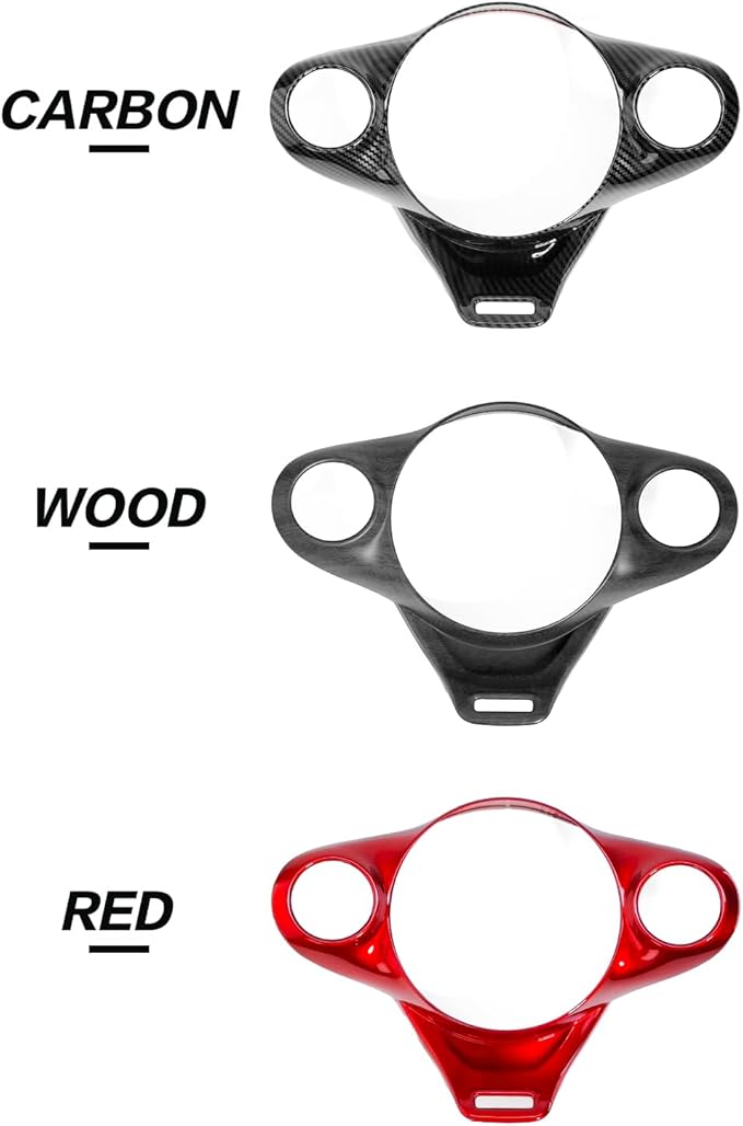 Steering Wheel Trim Cover Compatible with Kia Soul GT 2020-2026 Accessories (Wood Grain)