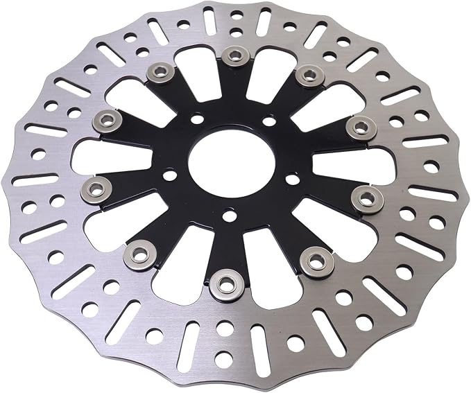 11.8" Floating Front Brake Rotor Disc Fit for Harley Touring Electra Glide Road Glide Street Glide Road King Ultra Custom Special (30mm) (Front)