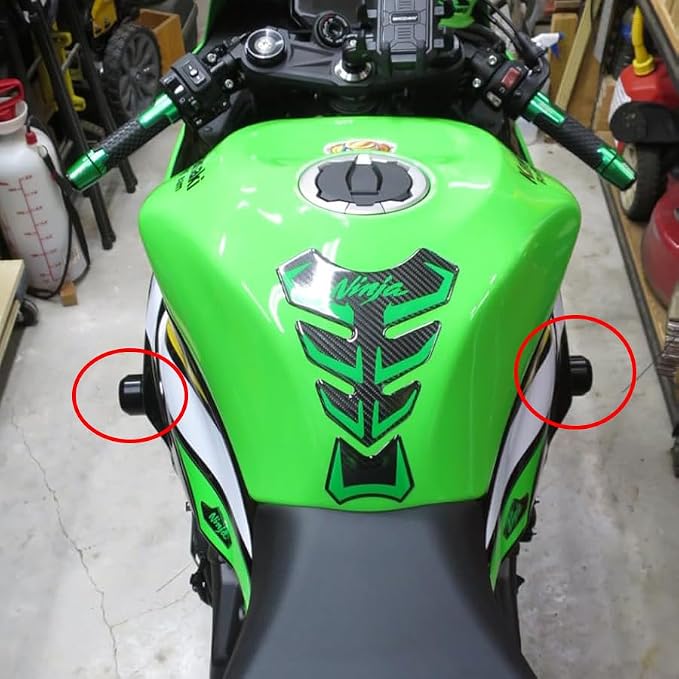 MotorCycle Frame Sliders Fit For Ninja ZX-6R 2024 2025 | zx6r falling Protection ninja zx-6r Anti Collision 2024 zx6r Accessories Frame Sliders 2025 zx6r Accessory GN