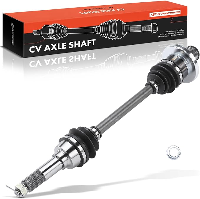 A-Premium Rear Left Driver Side CV Axle Shaft Assembly for Yamaha Models | Compatible with Grizzly 660 YFM660F 4x4 2002, YFM660FH 4x4 Hunter Edition 2002, Replace# 5KM-2530V-00-00