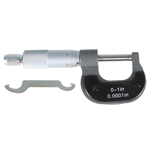 marddpair Micrometer 0-1 Inch 0.0001 Inch Precision Outside Micrometer Carbide Tipped