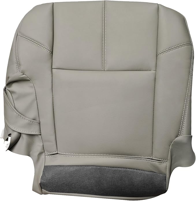2nd Row Driver & Passenger Bottom Seat Cover Replacement Gray | Fits for Chevy GMC Tahoe Suburban Avalanche Yukon Silverado Sierra 2007-2014