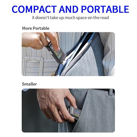 Diymore USB Tester USB Power Meter,USB Cable Tester USB Tester Power Meter,USB Voltage and Current Tester Meter,Power Bank Capacity,Working Time Ammeter Voltmeter USB Cable Charger Detector