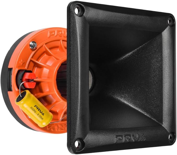 PRV AUDIO WG270Ph Horn Driver - 1" Exit Phenolic Compression Driver 150 Watts 8 Ohm 106.5 dB with Compact 60° x 60° Exponential Horn for Car Audio