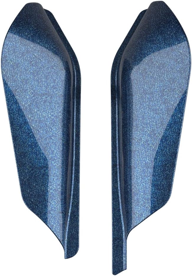 Advanblack 2024 RG Mid Frame Air Deflectors Compatible for Harley Touring Street Glide, Road King, Electra Glide, 2009-2025(Cosmic Blue Pearl)