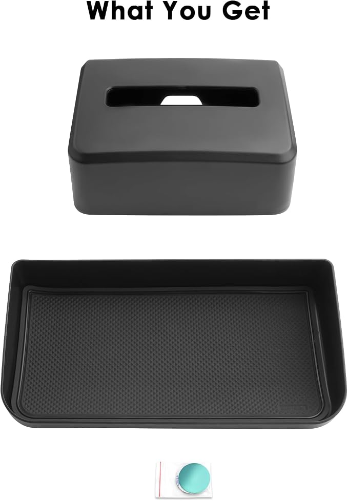 for Car Dash Storage Tray for 2021 2022 2023 2024 2025 Audi Q5 Center Console Dashboard Organizer Insert Tray Audi Q5 Accessories (for Audi Q5 Dash Tray & Tissue Holder)