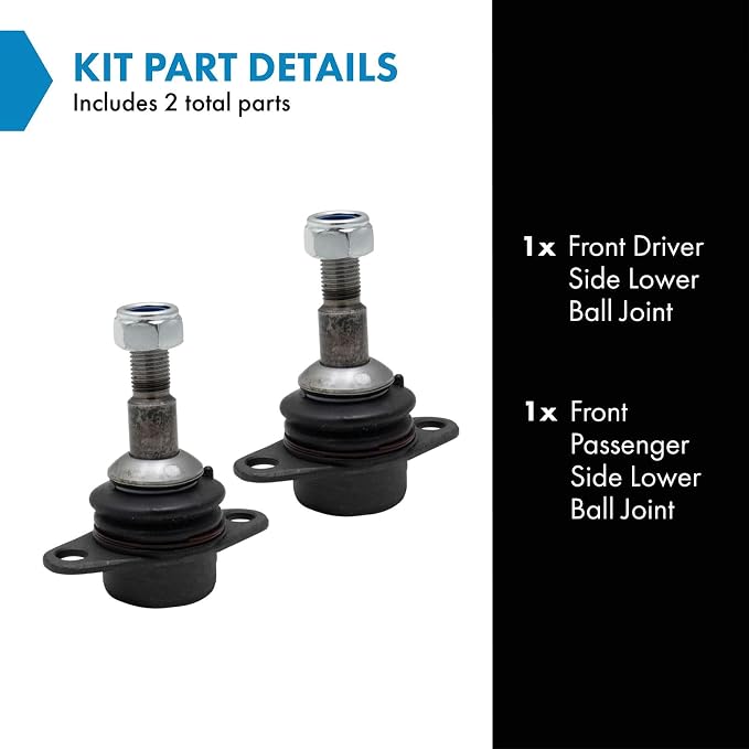 TRQ Front Lower Ball Joint Set Compatible with 2006-2007 BMW 525xi 2009-2010 528i xDrive 2008 528xi 530xi 535i xDrive 535xi