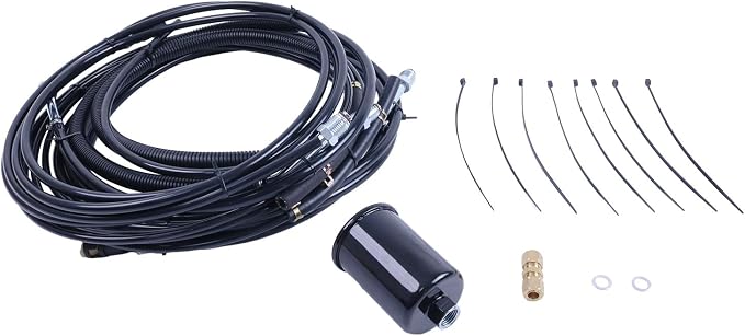 HOLDWELL Fuel Line Replacement Kit NFR0008 FL-GM43C-V Compatible with Chevrolet/GMC Suburban 1998-1999 (Black, 1x Kit)