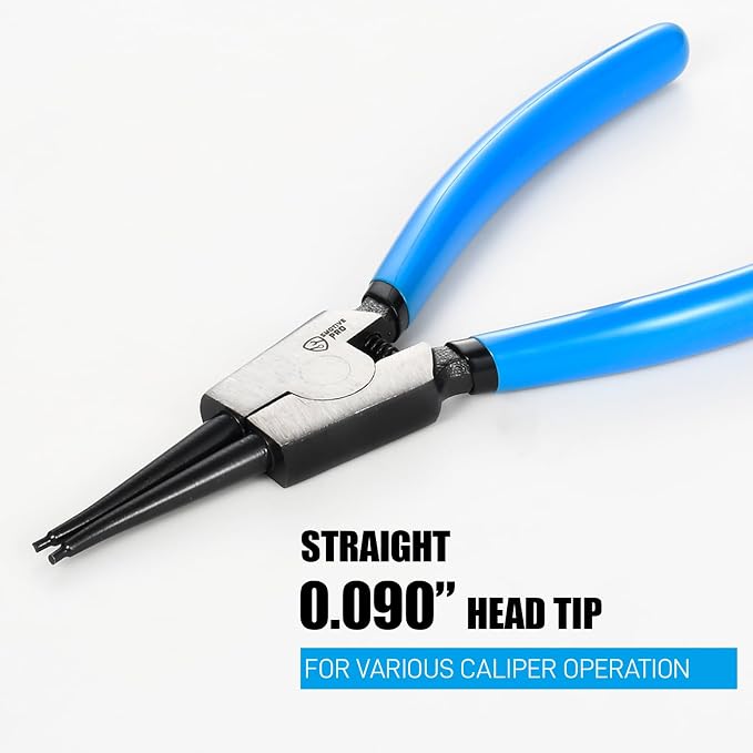 SMOTIVEPRO 9 Inch Heavy Duty External Snap Ring Pliers – Precision Circlip Removal Tool, CR-V Steel Jaw with Anti-Slip Handle