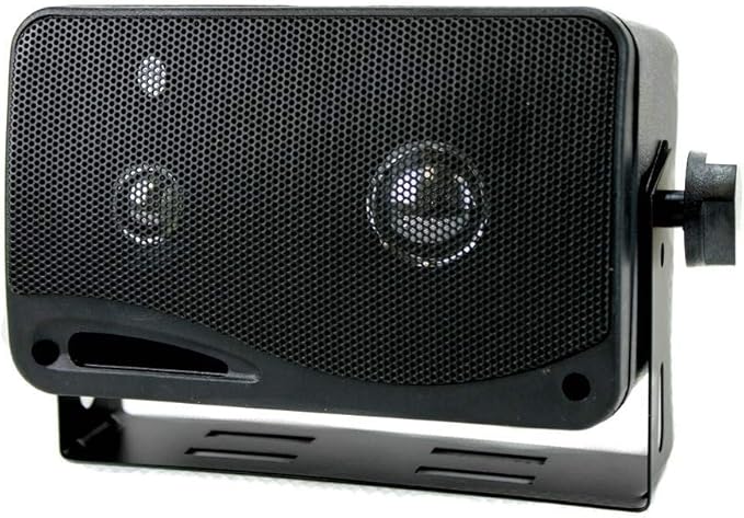Pyramid 4 New 2022SX 3.25" 200w 3-Way Car Audio Mini Box Speakers System Inside