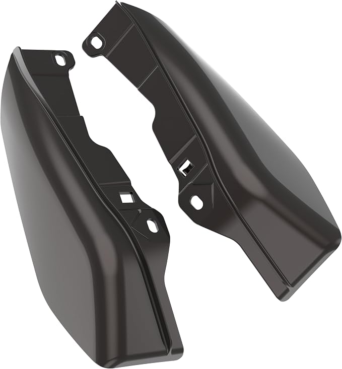 Color - Matched Mid Frame Air Deflectors Heat Shield, Perfectly Fit for Harley Touring Models 2009-2026 Black Jack Metallic
