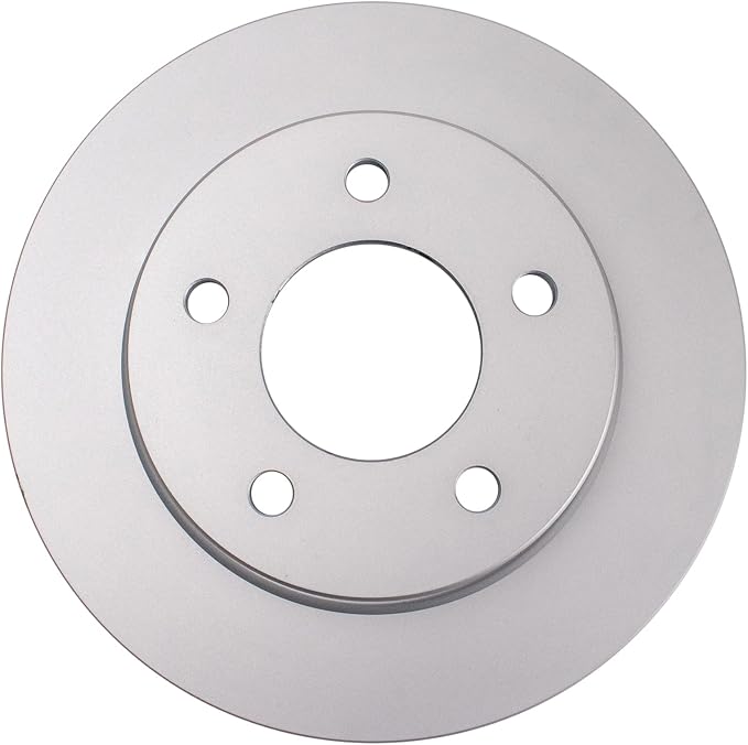 TRQ Rear Brake Rotor Set Solid G Coated Compatible with 2004-2013 Mazda 3