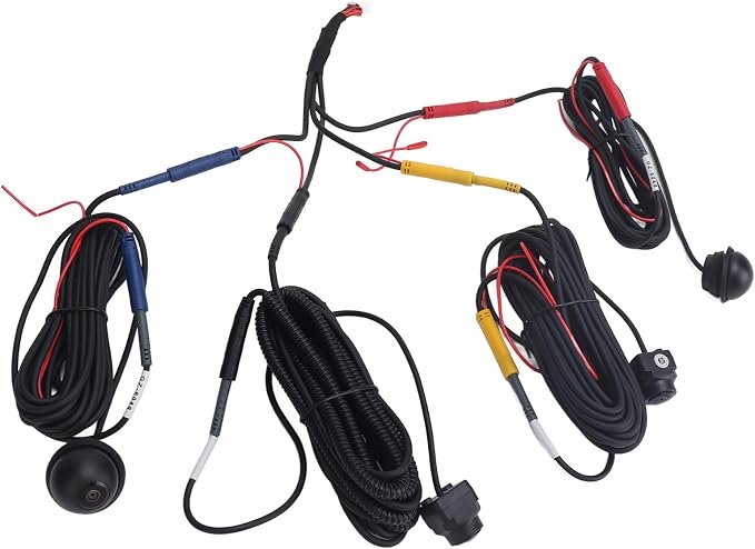 360° Panoramic Car Camera System - 1080P HD Front, Rear, Left & Right View for Car Display (2053 Chip + 6048 Lens)