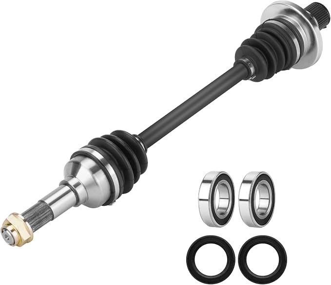 Rear Left CV Axle Shaft for Yamaha Rhino 660 2024-2007, Rhino 700 2008-2013, Rhino 450 2006-2009, 5UG-F530T-20-00, 5UG-F530V-02-00, 5UG-F531H-21-00 ATV Axles & Wheel Bearings
