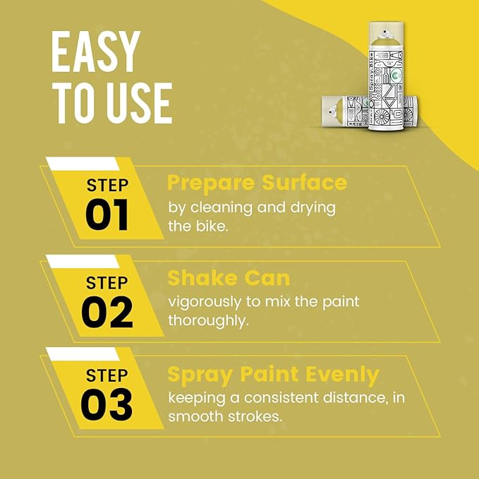 Spray.Bike Spray Paint | Designed Mainly for Bicycles | Multi-Use Acrylic Spray Paint for Metal, Plastic | High Coverage Bike Paint, 400ml, Sands End
