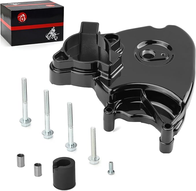 Left Engine Front Drive Sprocket Cover & Bolt Compatible with Suzuki GSX1300R Hayabusa 1999-2007 11361-24F10