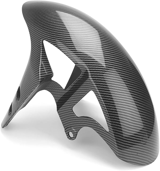 Motorcycle Front Fender, Tire Hugger Fender Mud Guard for Y-AMAHA YZF R1 R6 R10, Front Wheel Mudguard Splash Guard Fit Fairings Parts (Carbon Fiber Texture)