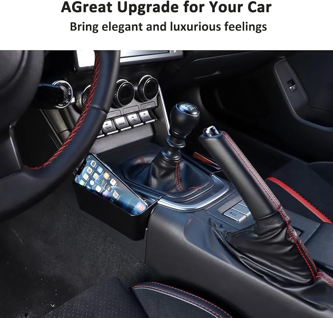 ABS Gear Shift Side Organizer Tray,Center Console Glove Box Organizer For Subaru BRZ Toyot@ 86 2022-2023 Center Console Organizer Storage Box Interior Accessories (Left+Right)