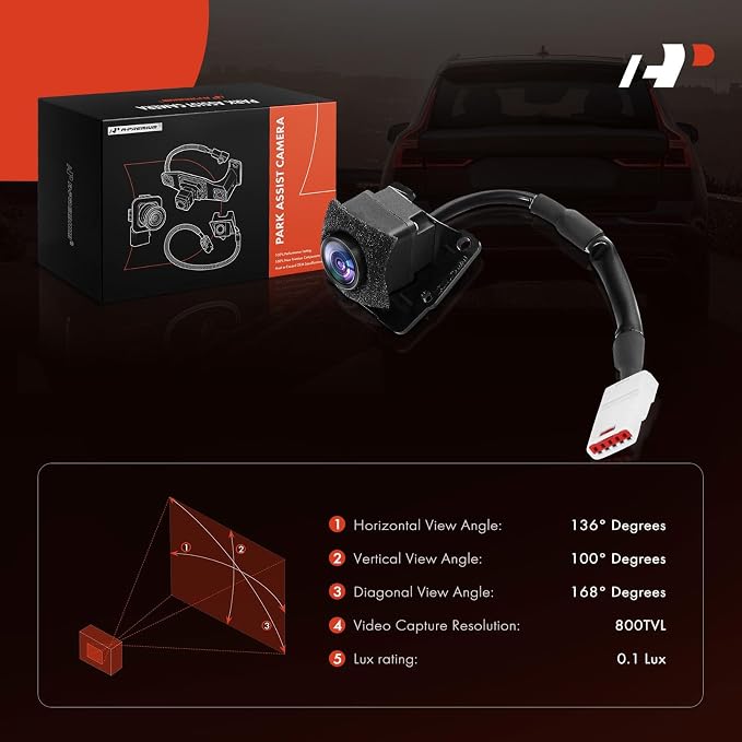 A-Premium Park Assist Camera Rear View Backup Reverse Camera Compatible with Select Chevrolet Models - 2018-2023 Equinox