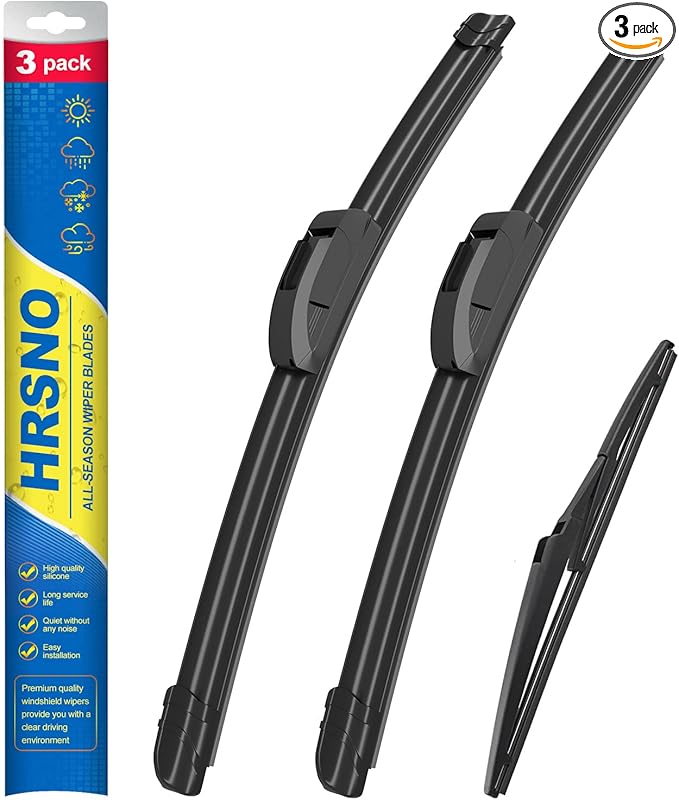 HRSNO® 26"+20" Windshield Wipers With 14" Rear Wiper Blade Sets Automotive Replacement for 2017-2025 Chrysler Pacifica Wiper Blades For My Car (Pack of 3)